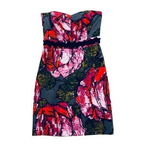 Trina Turk | NWOT ✨ Woodland Rose Strapless Dress